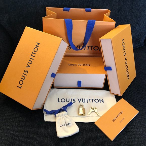 Louis Vuitton Accessories - LOUIS VUITTON BUNDLE BOXES NEW LOCK & KEY DUST BAG